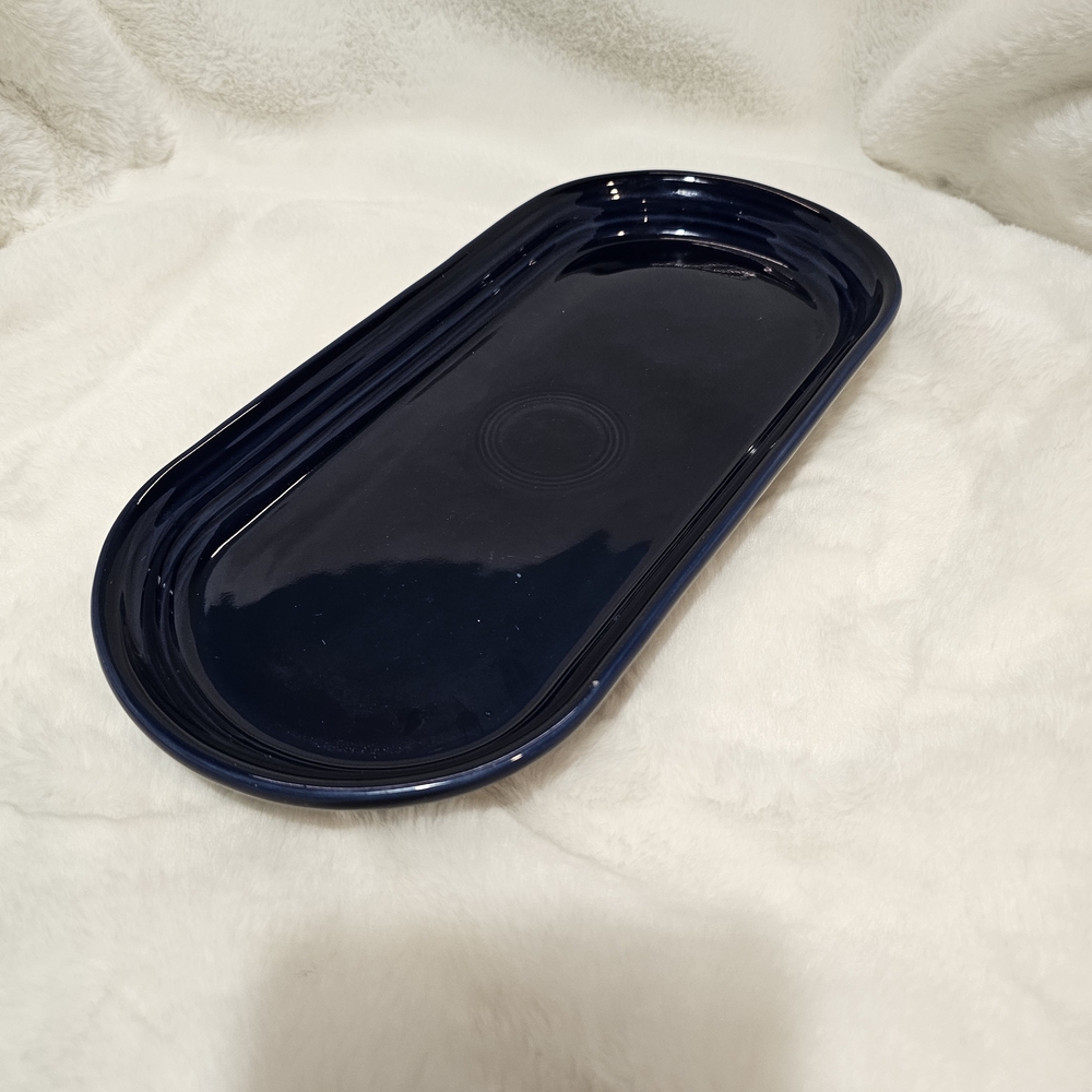 Fiesta Navy Blue Ceramic Bread Platter